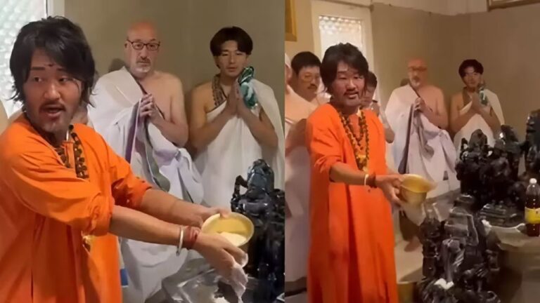 Viral Video: जापान के होशी ताकायुकी ने छोड़ा करोड़ों का कारोबार, अब शिव भक्ति में लीन