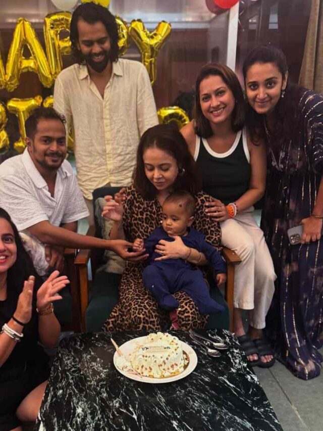 देवोलीना भट्टाचार्जी ने यूं मनाया बर्थडे, बेटे और पति संग काटा केक