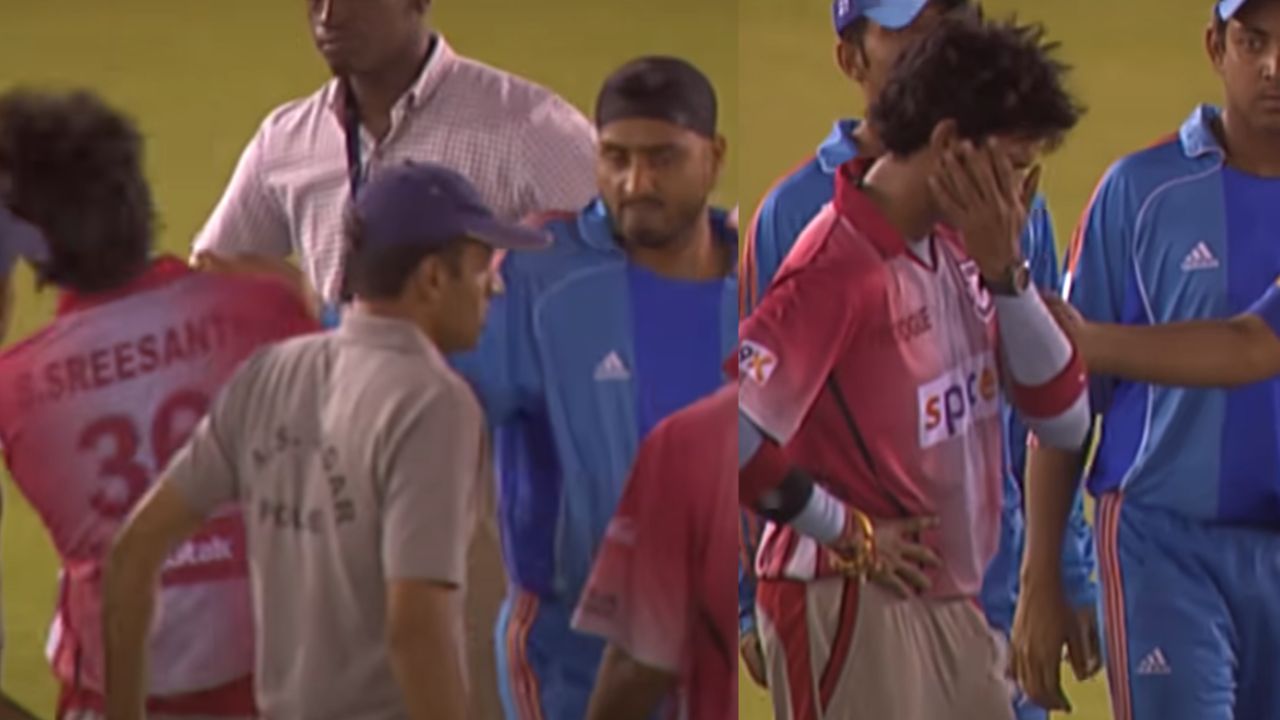 Harbhajan Singh और श्रीसंत के बीच हुए थप्पड़ कांड का VIDEO वायरल, देखें कैसे भज्जी ने मारा था चांटा
